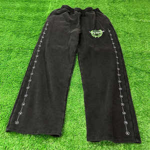 Impression de logo personnalisée, tissu doux et respirant, pantalon de survêtement streetwear, strass, coupe ample, pantalon de jogging pour homme, OEM/ODM - Product Image 5