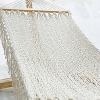Hamac JNC en macramé fait main, minimaliste, écologique et durable pour balcon, jardin, terrasse, meubles d'extérieur