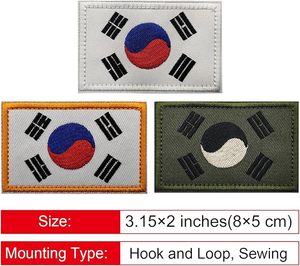 ชุดแพทช์ธงชาติเกาหลีใต้ แพทช์ปักลาย พร้อมแถบตีนตุ๊กแก - Product Image 3