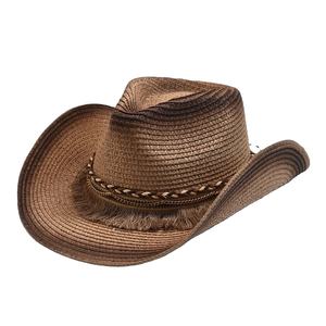 Denim Western Straw <b>Hat</b> for <b>Men</b> and Women <b>Summer</b> Cap with Beach Party Cowboy Felt 3 Colors Man and Woman's Western <b>Hat</b> - Product Image 4