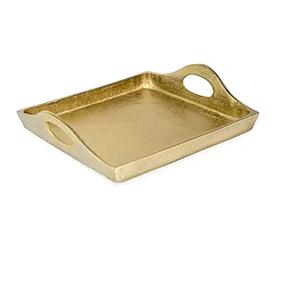 Offre Spéciale – Ensemble de 3 Bols et Plateaux Ronds en Laiton Massif pour Servir Aliments et Thé – Décoration pour Maison, Hôtel, Salon - Product Image 3