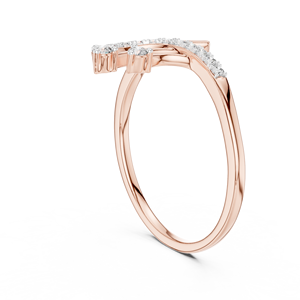 Anillo de Diamante Redondo Cultivado en Laboratorio, Único, con Corte Redondo, en Oro Rosa de 18 Quilates, para Uso Diario, Eventos Glamurosos, Compromisos, Bodas, Fiestas, Regalos para Mujeres - Product Image 3