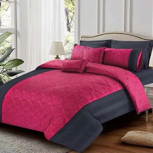 Hot Selling 4-Piece Modern Digital Printing Solid Pattern Cotton <b>Comforter</b> <b>Set</b> Water Resistant - Product Image 1