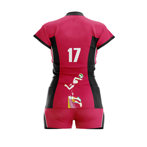 Ensemble d'uniformes de volley-ball pour femmes personnalisés par sublimation, respirant, tenue d'entraînement sportive féminine, séchage rapide, maillot d'équipe - Product Image 5
