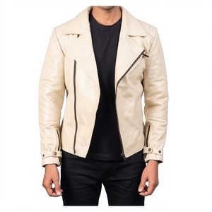 Veste de style motard pour homme, veste décontractée à fermeture éclair, veste à manches longues, veste tendance, fabrication sur mesure, vente en gros - Product Image 1