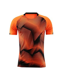 เสื้อฟุตบอลขายส่ง รับออกแบบตามสั่ง ผ้าคุณภาพสูง แห้งเร็ว ระบายอากาศได้ดี เหมาะสำหรับกีฬาประเภททีม - Product Image 1