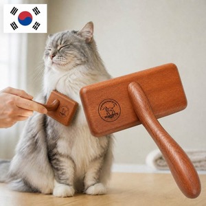 Brosse lissante en bois pour enlever les poils d'animaux, brosse de toilettage pour animaux, nettoyage, matériaux adaptés aux animaux, outils pour animaux, toilettage des chats, auto-nettoyante - Product Image 3