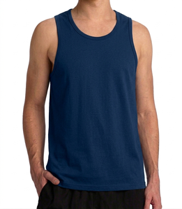 Débardeur Homme Col Rond en Tricot Uni Respirant 100% Polyester Style Décontracté - Product Image 6
