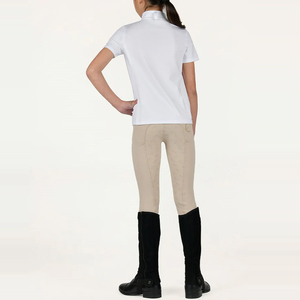 Chemise de concours d'équitation haut de gamme pour chevaux, décontractée, à motif uni, avec épaules tombantes, longueur au-dessus du genou, en tricot respirant - Product Image 2