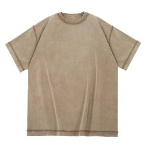 Camiseta de Lujo con Estampado Gráfico Lavado al Ácido, Manga Corta, Unisex, Apta para Fitness, 100% Algodón - Product Image 1
