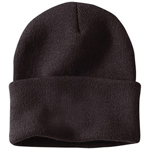 Gorro de Punto Acrílico Unisex de Color Sólido, Cálido para Invierno, Informal, para Exteriores, para Adultos, Circunferencia de Cabeza 56-58CM, 2027 - Product Image 1