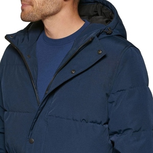 Windproof Thick Padded Bubble <b>Parka</b> <b>Jacket</b> for Men Soft Inner Lining Warm Outdoor Winter Coat Casual Cold Weather Outerwear - Product Image 5