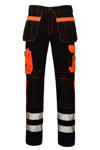 กางเกงทำงานผู้ชายแบบสะท้อนแสง รุ่น Hi Vis  ผ้าเนื้อนุ่ม ทนทาน หลายกระเป๋า ดูแลรักษาง่าย พร้อมแถบสะท้อนแสง - Product Image 6