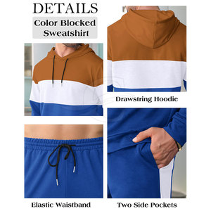 Nuevo Conjunto Deportivo para Hombre, Color Personalizado, 100% Algodón, Transpirable, Estilo Sudadera con Capucha para Invierno, en Venta - Product Image 6