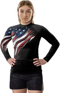 เสื้อรัดกล้ามเนื้อแขนยาวสำหรับผู้ชายแบบสั่งทำพิเศษสำหรับกีฬาบราซิลเลียนยิวยิตสู ผลิตจากโพลีเอสเตอร์ 100% คุณภาพพรีเมียม บริการ OEM พิมพ์ลายด้วยความร้อน - Product Image 3