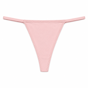 Culottes string sans couture pour femmes, douces et extensibles, 100 % coton, couvrance minimale, taille mi-haute, sous-vêtements bikini fins, sexy, confortables et respirants - Product Image 3