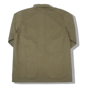 เสื้อแจ็คเก็ตผ้าแคนวาสสำหรับผู้ชาย สีพื้น แขนยาว เหมาะสำหรับใส่ล่าสัตว์ในฤดูใบไม้ร่วง ระบายอากาศได้ดี สไตล์เสื้อนอก - Product Image 3