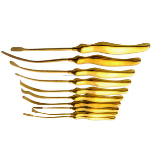 WORLD PRECISION SURGICAL Juego de Elevadores Quirúrgicos para Cuero Cabelludo, 10 Piezas, Acero Inoxidable, Reutilizables, Instrumento Manual para Cirugía Plástica y ORL, CE - Product Image 6