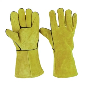 ถุงมือหนังวัวแท้แบบหนาพิเศษสำหรับงานเชื่อม ป้องกันความร้อน ป้องกันประกายไฟ ป้องกันอัคคีภัย สำหรับงานอุตสาหกรรม ป้องกันสำหรับช่างเชื่อม - Product Image 5