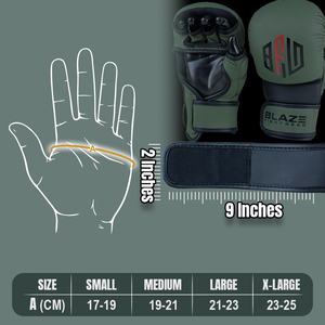 Guantes de sparring MMA al por mayor para kickboxing, entrenamiento de artes marciales, guantes de combate con palma abierta y medio dedo, 7oz, guantes de grappling MMA - Product Image 4