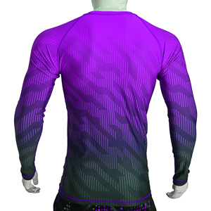 Custom Men <b>Compression</b> Rash Guard Long Sleeve Sublimated BJJ MMA Fight <b>Shirt</b> Quick Dry Breathable Gym Fitness Base Layer Top - Product Image 2