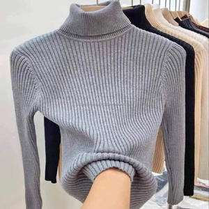 Pull à col roulé élégant pour homme, coupe ajustée, moderne, chaud, en cachemire, avec applications, manches courtes, tricoté, logo personnalisé - Product Image 4