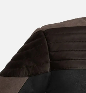 <b>Men's</b> Fashion Forward Long Sleeve Genuine Sheepskin <b>Leather</b> <b>Jackets</b> For Outwear Turn Down Collar Belt Long Fall Coats - Product Image 4
