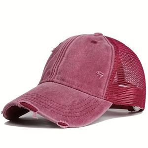 Summer Quick Drying Baseball Cap Breathable <b>Mesh</b> Lightweight Adjustable Unisex 6 Panel Outdoor Sports All Seasons Sun Protection - Product Image 2