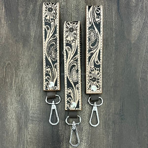 Porte-clés en cuir de vachette de qualité supérieure, fait à la main, avec bracelet pour femme, design tendance, porte-clés de voiture - Product Image 4