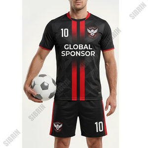 ชุดฟุตบอลแบบซับลิเมชั่นสั่งทำพิเศษ SIBRIN |   เสื้อทีม กางเกงขาสั้น โลโก้ ชื่อ เบอร์ |   ชุดฟุตบอลโพลีเอสเตอร์ 100% แบบซับลิเมชั่น - Product Image 4
