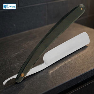 Rasoir à raser avec manche en plastique pliable, manche noir, lame en acier inoxydable, bord lisse, qualité supérieure - Product Image 3