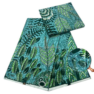 Nouveau Tissu Coton Ciré Africain Mode 2026 de Haute Qualité Grand Super Pailleté Imprimé <span class=keywords><strong>Doré</strong></span> <span class=keywords><strong>Pagne</strong></span> pour Robe de Mariée - Product Image 1