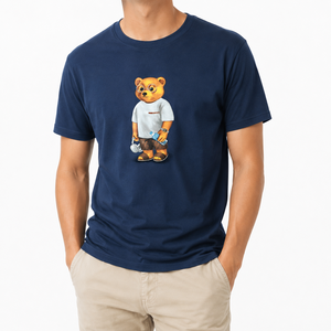 T-shirt graphique DTF personnalisé de luxe pour homme, 100 % coton, col rond, manches courtes, décontracté, pour l'été, OEM ODM, tee-shirt imprimé sur mesure - Product Image 1