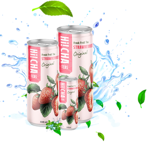 Boisson glacée aux fruits frais à la fraise 330 ml, saveur originale, emballage rose, prête à boire, pour supermarchés - Product Image 2