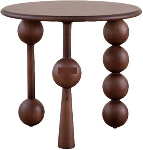 Modern American Style <b>Round</b> <b>Coffee</b> <b>Table</b> Solid Wood Living Room Furniture Custom Multifunctional Bedroom Nightside <b>Table</b> - Product Image 5