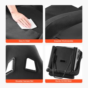 Set di Sedili Sportivi Xv Design Racing, Comoda Sedia da Corsa con Cockpit Integrato, Doppio Blocco Scorrevole e Schiuma ad Alta Resilienza - Product Image 6
