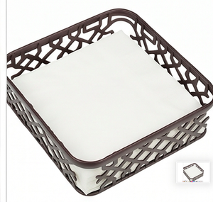 Porte-serviettes moderne en plastique avec motif en treillis pour l'organisation de la table, articles de cuisine, usage domestique, cadeaux et hôtels - Product Image 5