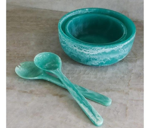 ชามเรซิ่นสำหรับเสิร์ฟสลัด แบบสั่งทำได้ คลาสสิก เป็นมิตรกับสิ่งแวดล้อม ทำด้วยมือ สำหรับงานปาร์ตี้ บ้านและสวน โต๊ะอาหาร งานฝีมือของซานียา - Product Image 2