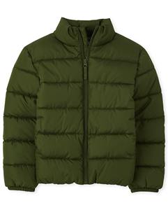 Veste matelassée à capuche imperméable pour enfants, 100% polyester, col montant, pour l'hiver - Product Image 6