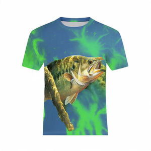 Camisetas de Pesca para Hombre, Diseño Personalizado, Manga Larga, Secado Rápido, Sublimación con Degradado, Protección UV - Product Image 1
