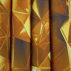 Camisa de Lujo para Hombre, Estampado Geométrico Dorado, Manga Larga, con Botones, para Fiesta o Club, Corte Ajustado, Satén Tejido, OEM ODM, Venta al por Mayor, Primavera, Envío Rápido - Product Image 2