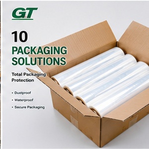 18 Mic LLDPE Soft Casting Transparent Moisture Proof Stretch Film for Pallet Wrapping Packaging <b>Shrink</b> Film Roll No reviews y - Product Image 4