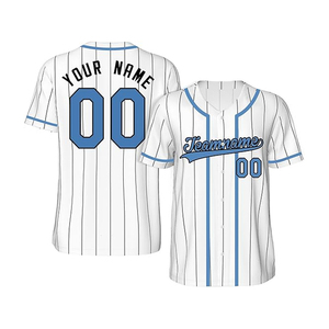 Maillots de baseball pour hommes de haute qualité avec impression sérigraphique, uniformes de baseball vierges personnalisés en gros, vêtements de baseball et de softball - Product Image 1