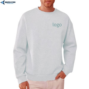 Wholesale Custom Men’s Crewneck Sweatshirt Heavyweight Cotton Plain <b>Design</b> - Product Image 4