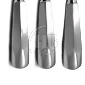 Kit d'élévateurs dentaires manuels en acier inoxydable, avec poignée confortable, instruments réutilisables pour professionnels dentaires - Product Image 2