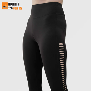 Leggings Deportivos Casuales para Mujer DAPHNIA SPORTS al por Mayor, Leggings de Cintura Alta con Tela Personalizada de Alta Calidad y Diseño Desgarrado - Product Image 6