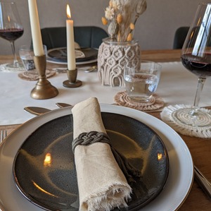 Anneau de serviette en macramé vert élégant, accessoire de table décoratif, parfait pour la mise en place de la table et la décoration de fête, vente en gros en provenance d'Inde - Product Image 5