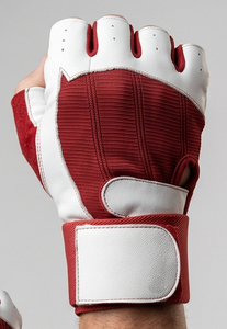 Men's Leather Weightlifting Gloves With Wrist Support Breathable Palm Guard Leather Gloves Unisex - Product Image 3