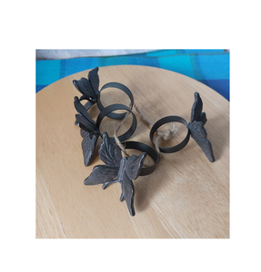 Anneau de serviette en métal de luxe, écologique et personnalisable, avec motif araignée, pour une décoration de table de mariage moderne et classique - Product Image 6