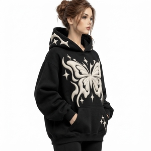 Sudadera Premium para Mujer con Estampado Puff y Diseño Tridimensional, Tejido Cómodo y Estilo Relajado para la Colección de Moda Diaria - Product Image 6